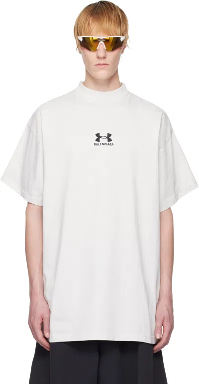 BALENCIAGA WHITE UNDER ARMOUR EDITION OVERSIZED T-SHIRT
