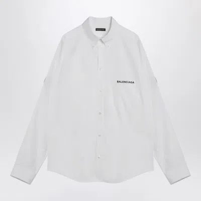 Balenciaga White Uniform Merch Button-down Shirt Men