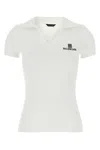 Balenciaga Women T-shirt With V-neckline In White