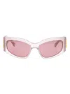 Balenciaga Bb0321s Sunglasses In Pink