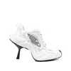 Balenciaga Monday Leather Sneaker Pumps In White