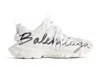 Balenciaga Beige Track Jelly Low Sneaker In White