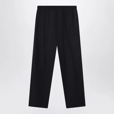 Balenciaga Wide Black Wool Trousers Men