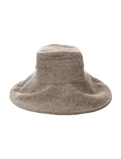 Pre-owned Balenciaga Wide Brim Bucket Hat In Neutral