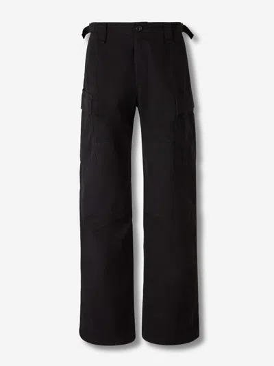 Balenciaga Wide Cargo Pants In Black