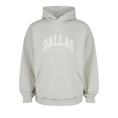 Pre-owned Balenciaga Wide Fit Dallas Hoodie 'shell/white' | Men's Size 4