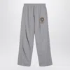 Balenciaga Wide Grey Uniform Merch Trousers In Gray