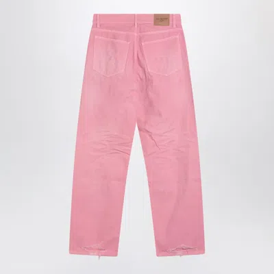 Balenciaga Wide Leg Baby Pink Jeans