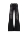 Balenciaga Wide Leg Pants In Black