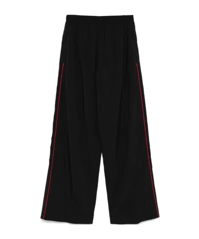 Balenciaga Wide-leg Casual Pants In Black