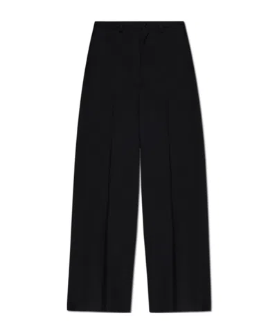 Balenciaga Wide-leg Casual Pants In Black