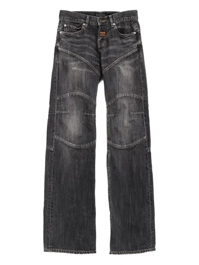 Balenciaga Wide-leg Jeans In Black