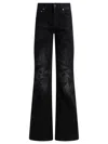 Balenciaga Wide Leg Jeans In Black