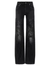 Balenciaga Wide Leg Pants In Black