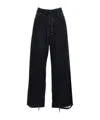 Balenciaga Wide-leg Jeans In Black