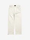 Balenciaga Wide Leg Jeans In White