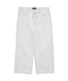 Balenciaga Drawstring Wide-leg Jeans In White