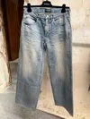 Balenciaga Wide-leg Loose Jeans In Gray