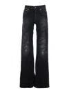 Balenciaga Wide Leg Pants In Black