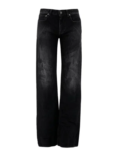 Balenciaga Wide Leg Pants In Black