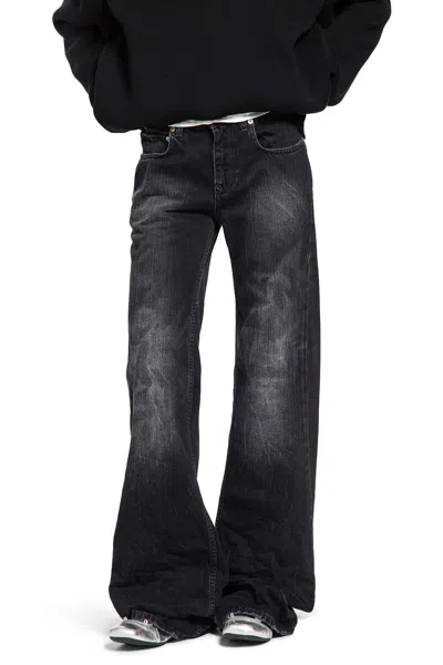 Balenciaga Wide Leg Pants In Black