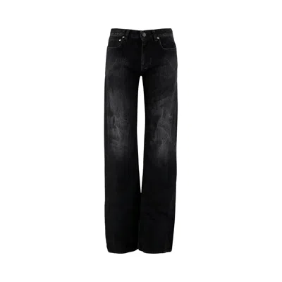 Pre-owned Balenciaga Wide Leg Pants 'black Fade Out' | Women's Size 27