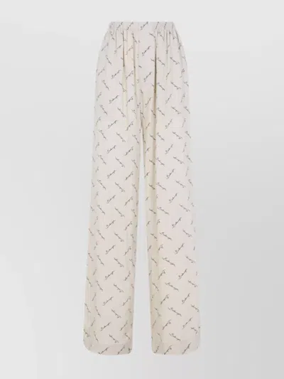 BALENCIAGA WIDE LEG PYJAMA PANTS