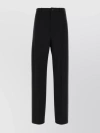 BALENCIAGA WIDE-LEG STRETCH WOOL TROUSERS WITH IRONED PLEATS