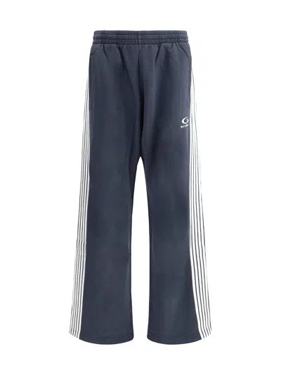 Balenciaga Men Blue Loop Sports Icon Baggy Sweatpants
