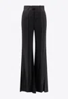 Balenciaga Tailored Flared Pants With Clean Waistband In Multi
