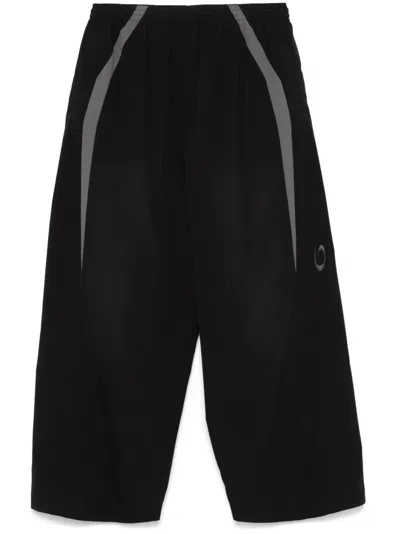 Balenciaga Wide-leg Track Pants In Black