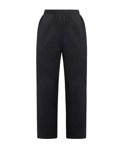 Balenciaga Wide-leg Track Pants In Black