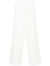 Balenciaga Logo-embroidered Track Pants In White