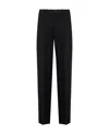 Balenciaga Twill Oversized Pants In Black
