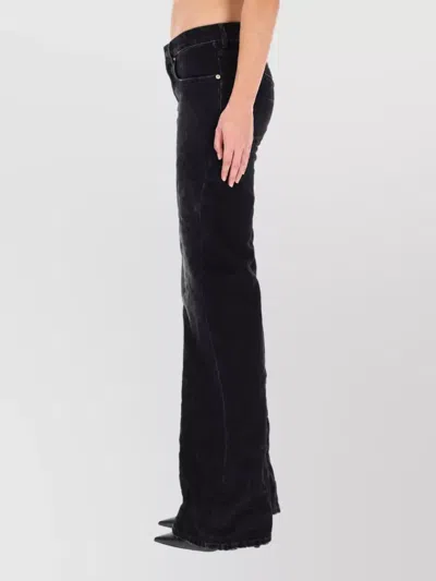 Balenciaga Wide-leg Jeans In Black