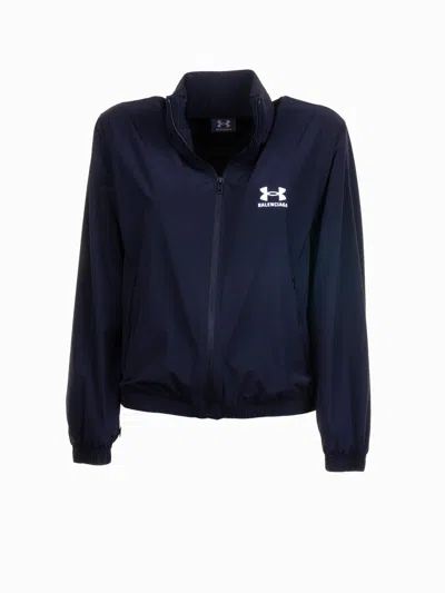 Balenciaga Wind Jacket X Under Armour In Blue