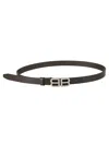 Balenciaga Wmbb Hourglass Th Belt In Black