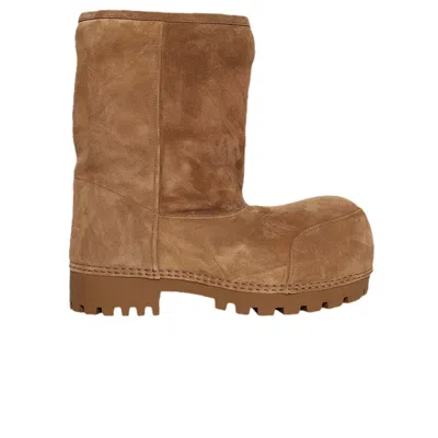 Pre-owned Balenciaga Wmns Alaska Fur Low Boot 'brown' | Women's Size 36