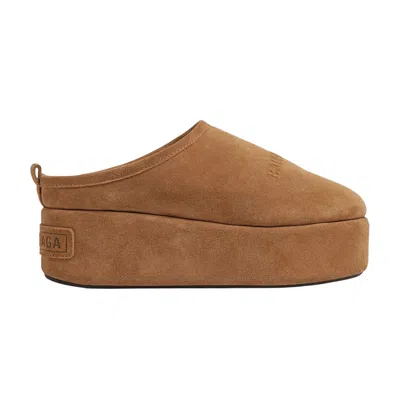 Pre-owned Balenciaga Wmns Alaska Platform Mule 'brown White' | Women's Size 37