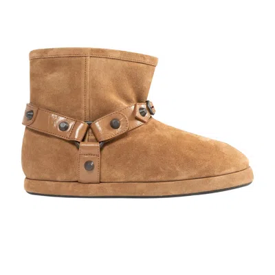 Pre-owned Balenciaga Wmns Alaska Soft Boot 'brown Brass' | Women's Size 36