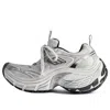 Balenciaga 10xl Reduced Mesh And Rubber Sneakers In Gray