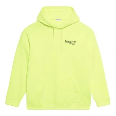 Balenciaga (wmns)  Alphabet Logo Yellow Hoodie In Green