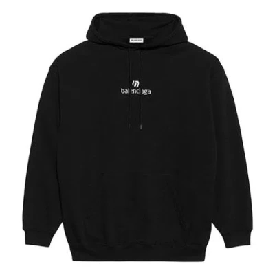 Balenciaga (wmns)  Alphabet Printing Long Sleeves Hoodie Black