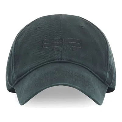 Balenciaga (wmns)  Bb Paris Icon Cap 'black' In Green