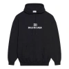 Balenciaga (wmns)  Bb Pixel Fleece Drawstring Hooded Long Sleeves Hoodie Black