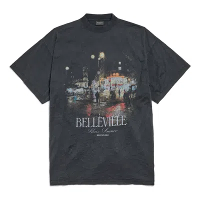 Balenciaga (wmns)  Belleville T-shirt 'black Faded' In Gray