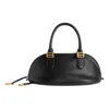 Balenciaga Mini Leather Bolero B Logo Zip Fastening Top Handle With Ring Detail In Black