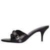 Balenciaga Sandali Cagole Donna Pelle Nero