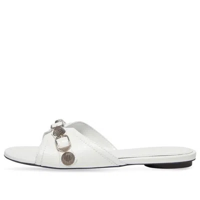 Balenciaga (wmns)  Cagole Sandals 'white Arena Lambskin' In Multi