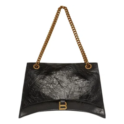 BALENCIAGA (WMNS) BALENCIAGA CRUSH LARGE CHAIN BAG 'BLACK'